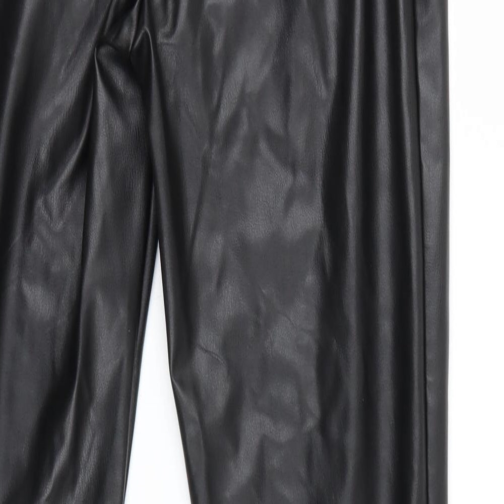 Primark Womens Black Trousers Size 6 L28 in