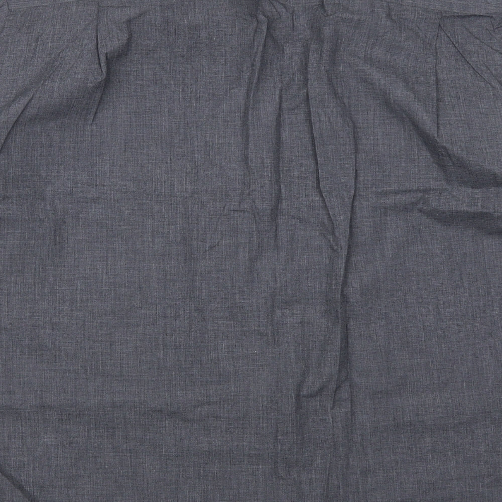 George Mens Blue Button-Up Size XL