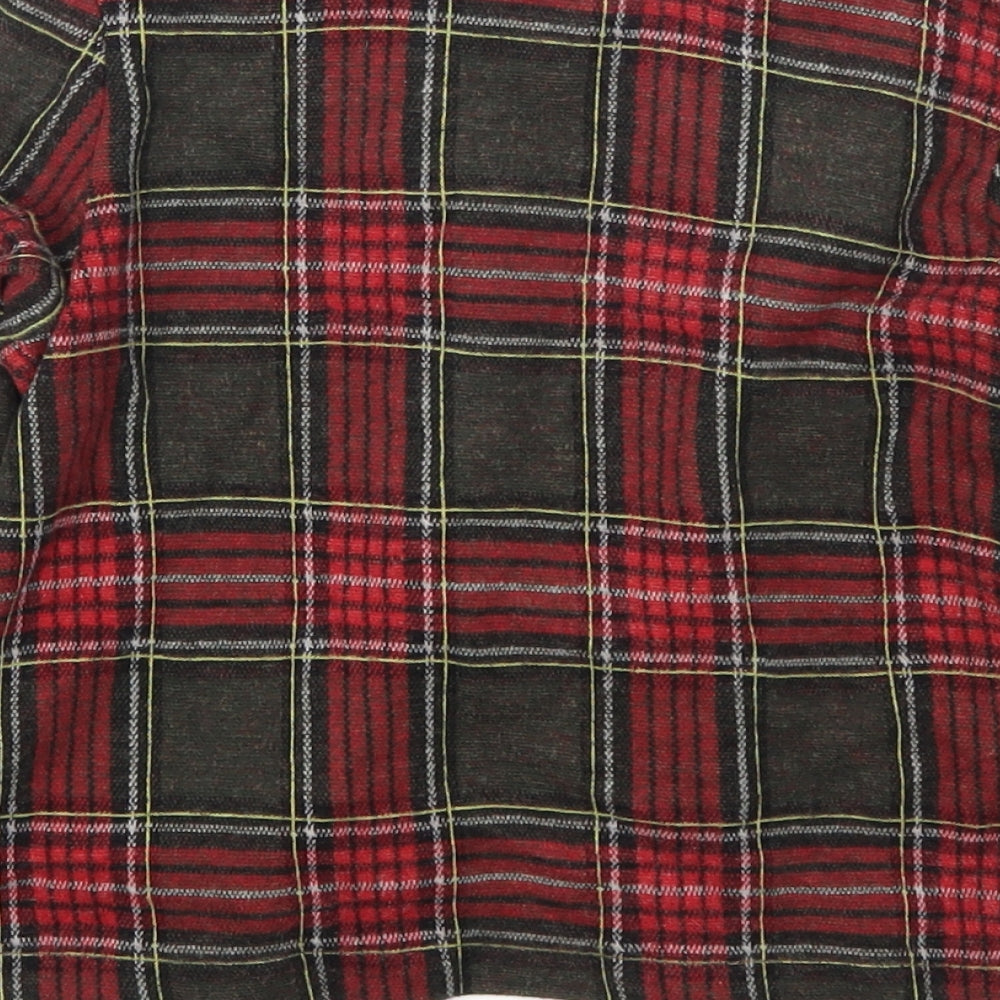 NEXT Girls Red Check Jacket Size 7 Years - Green