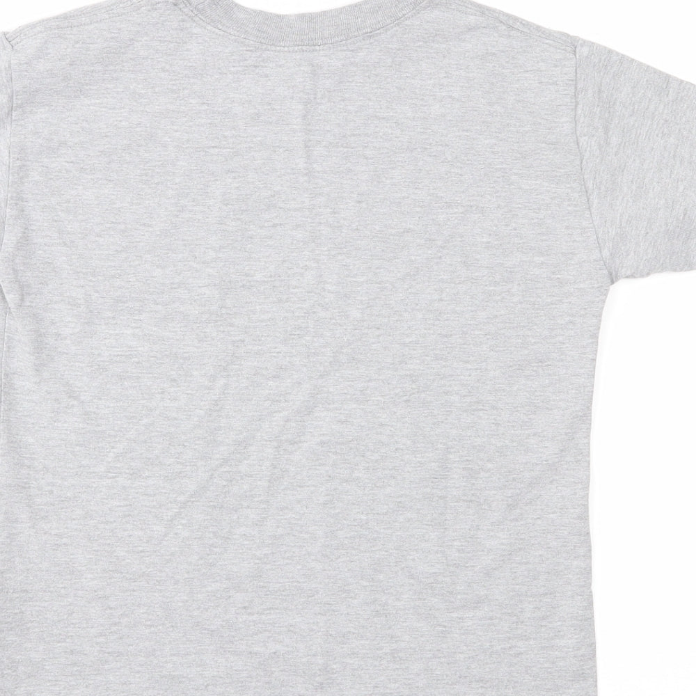 Disney Girls Grey Jersey Basic T-Shirt Size S - Mermaid