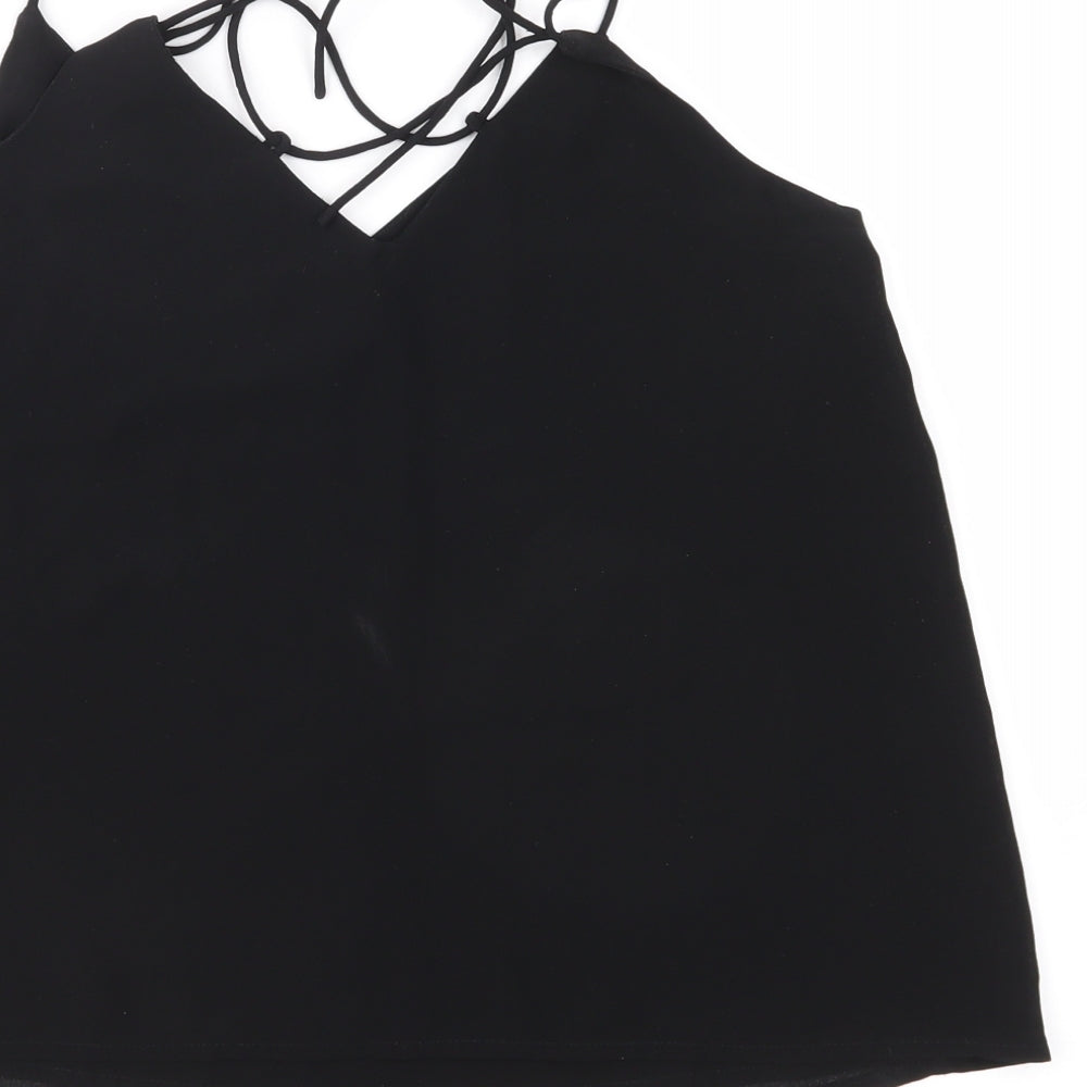 New Look Womens Black Camisole Blouse Size 6
