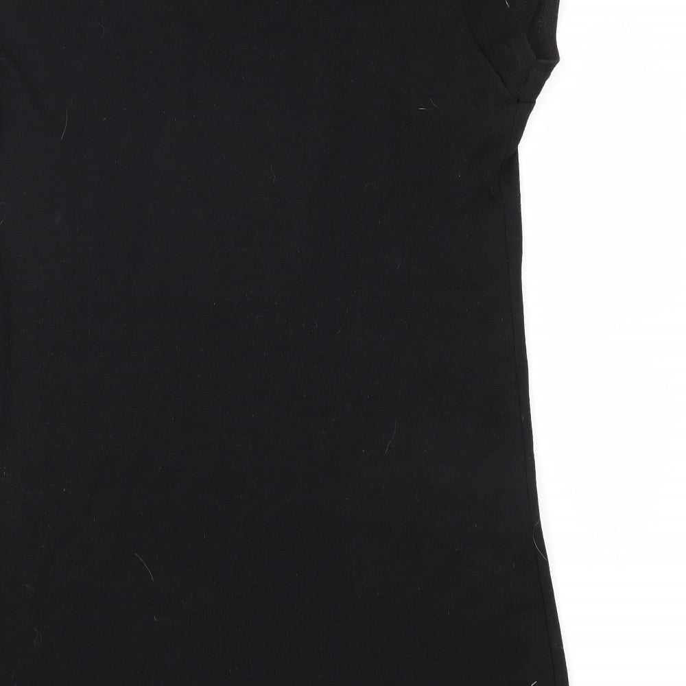 Miso Womens Black Jersey Shift Size M
