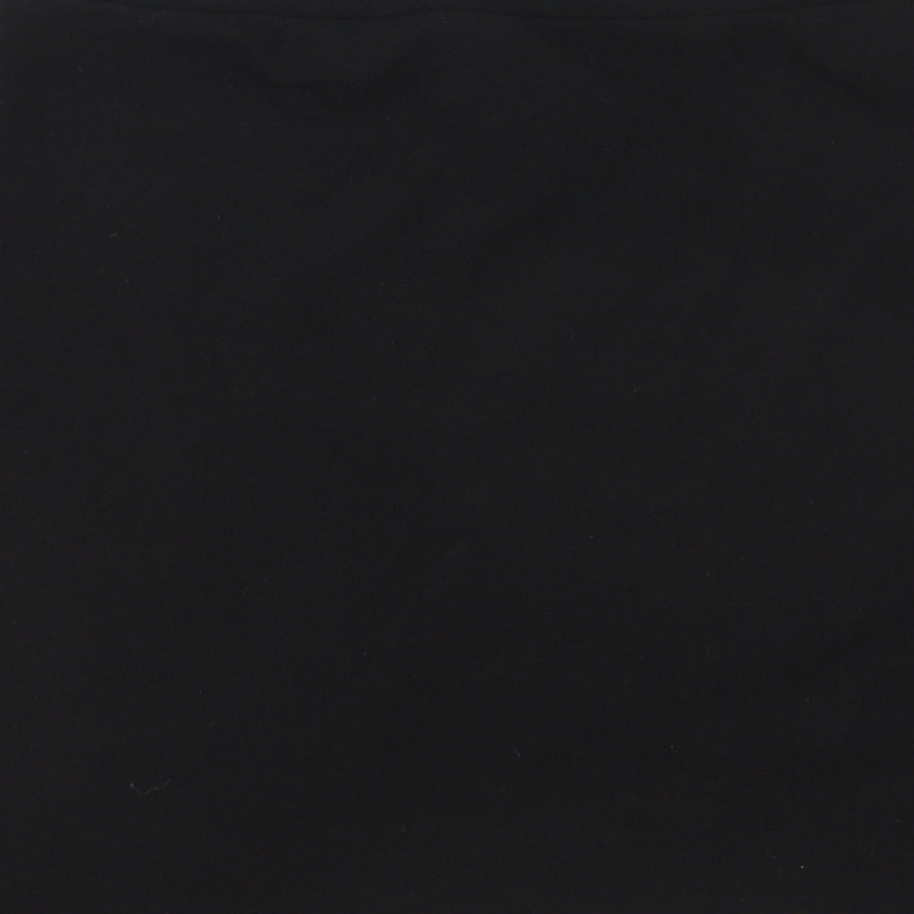 Prague Womens Black Jersey Straight & Pencil Skirt Size 8
