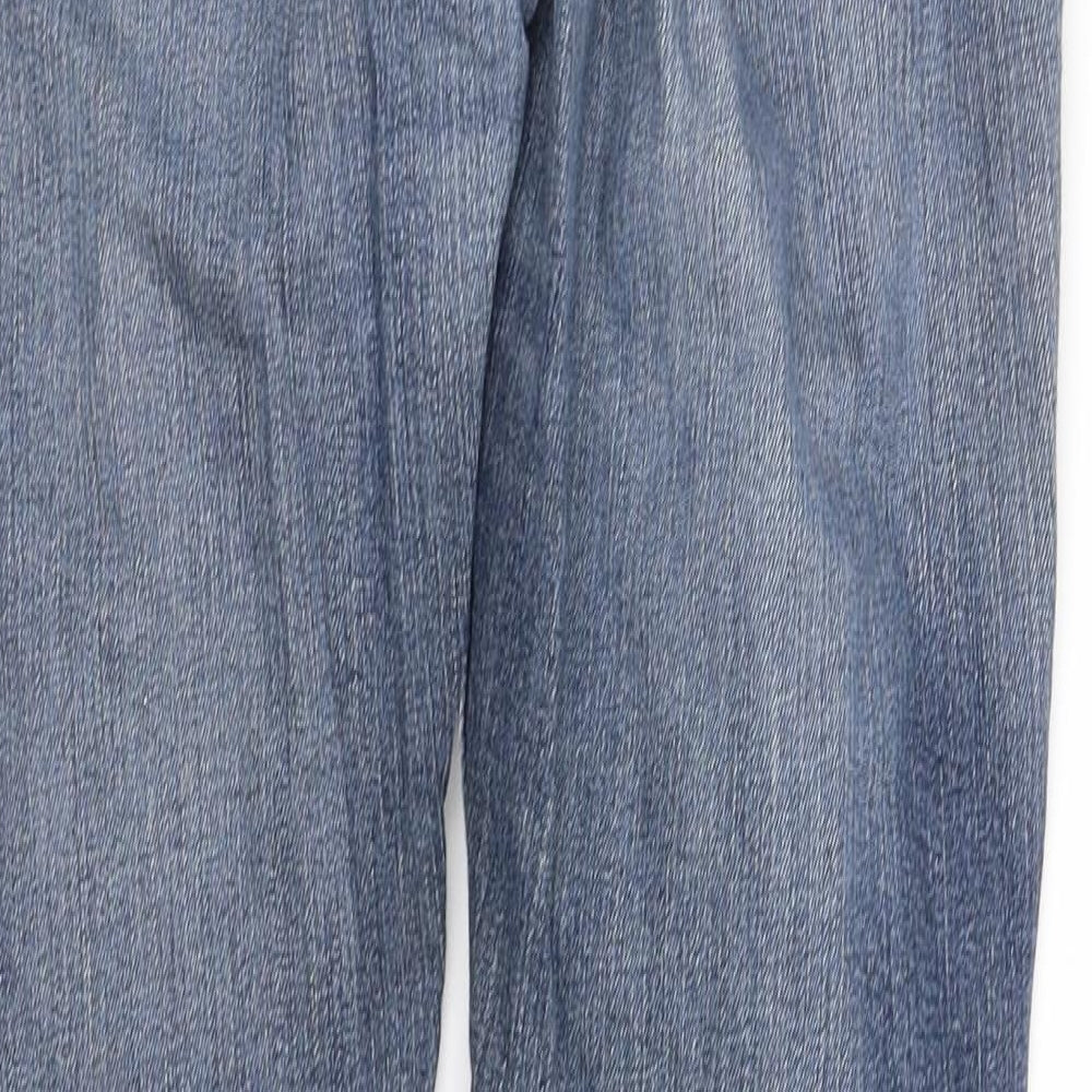 pre worn Womens Blue Straight Jeans Size M L32 in
