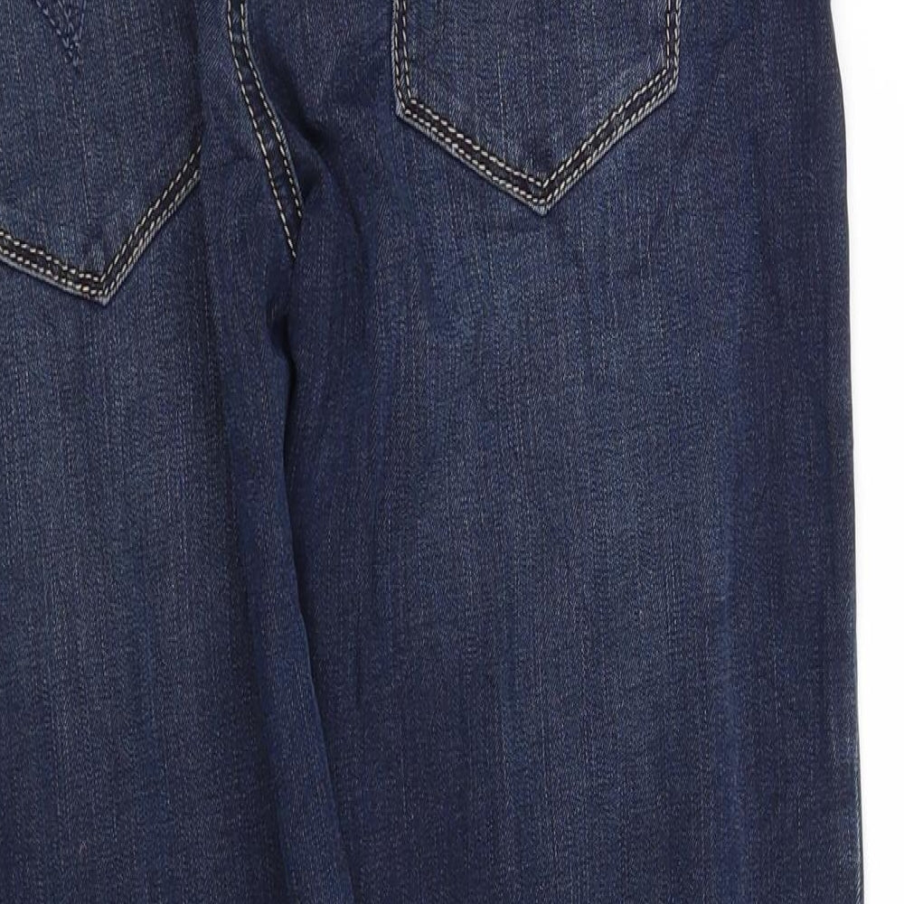 pe worn Girls Blue Straight Jeans Size M