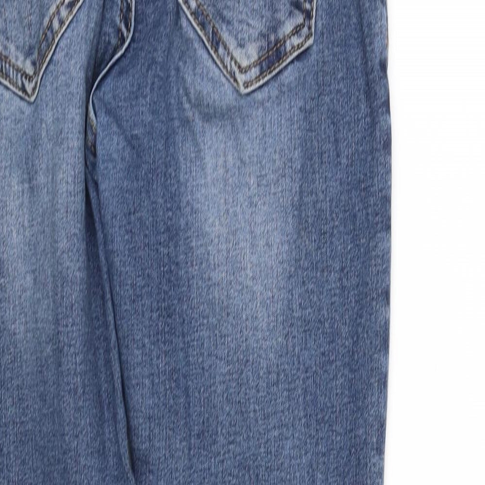 pre worn Girls Blue Straight Jeans Size XL