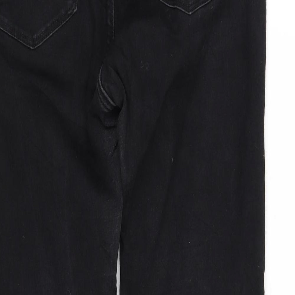 m&m Womens Black Trousers Size 12 L30 in