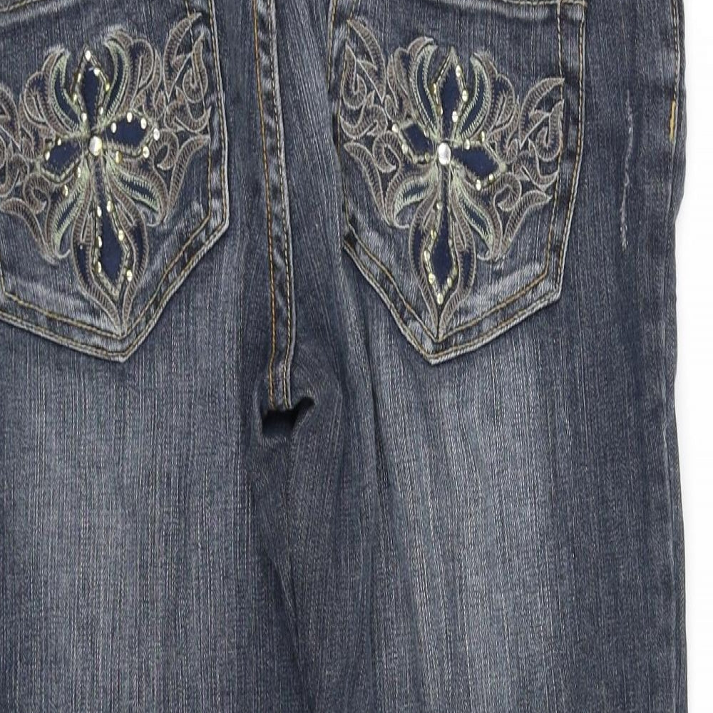 pre worn Womens Blue Straight Jeans Size 31 in L31 in