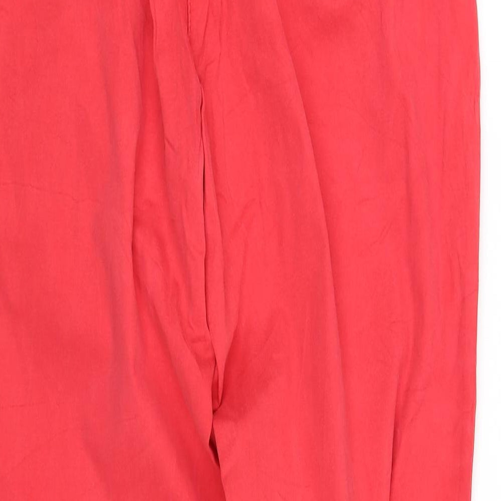 pre worn Womens Red Straight Jeans Size 16 L35 in