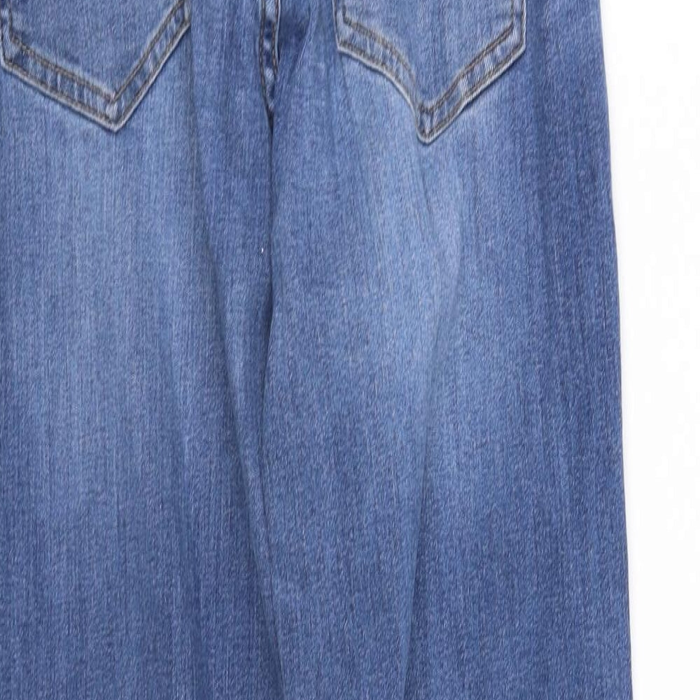 Divided Womens Blue Straight Jeans Size 12 L29 in