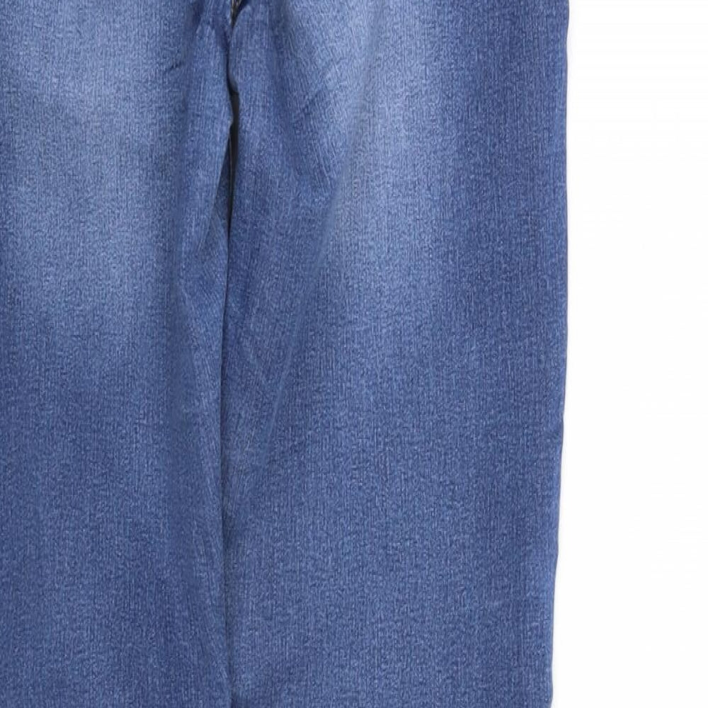 pre worn Womens Blue Straight Jeans Size M L32 in