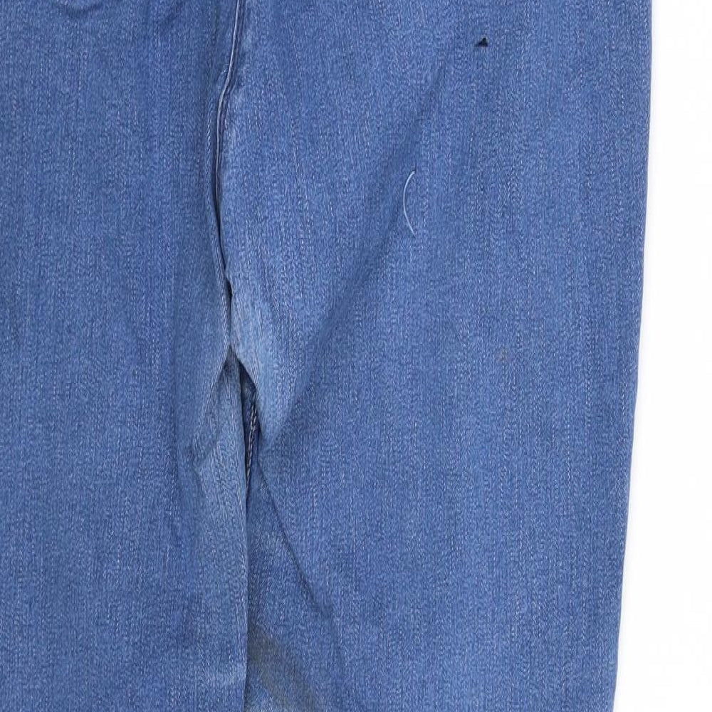 M&Co Womens Blue Straight Jeans Size 10 L34 in