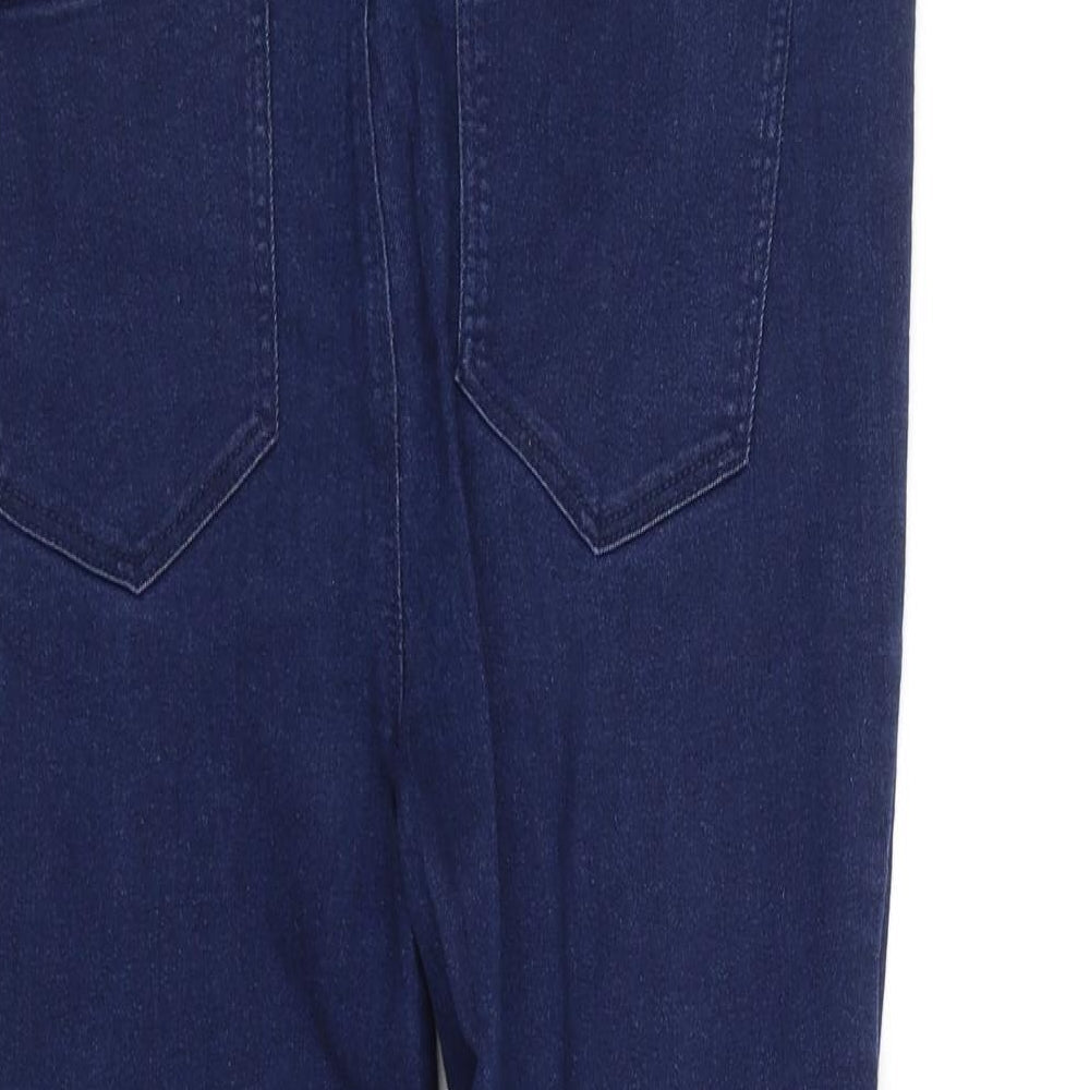 deniem co Womens Blue Straight Jeans Size 10 L25 in