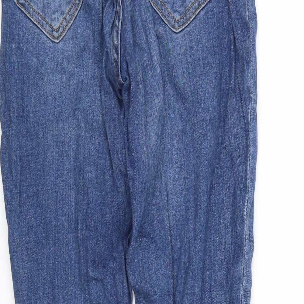 deniem Womens Blue Trousers Size S L27 in