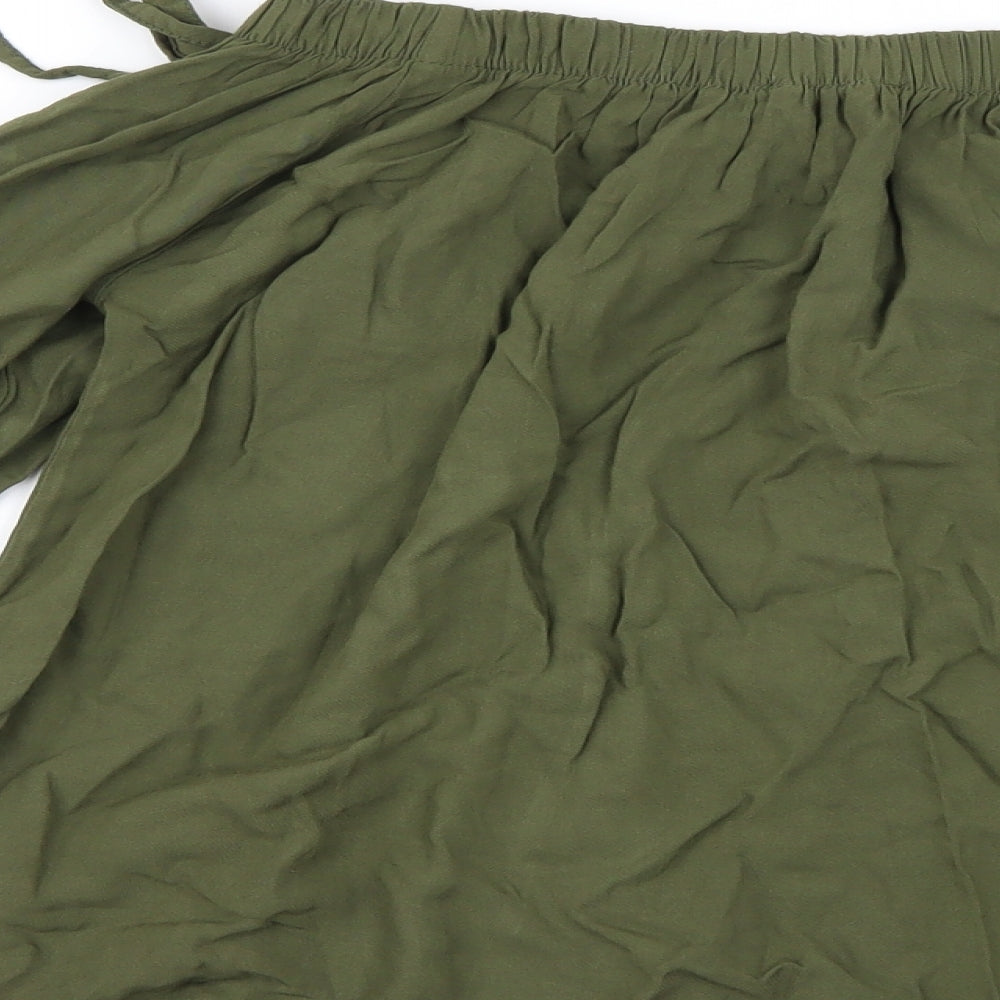 Select Womens Green Basic T-Shirt Size 12