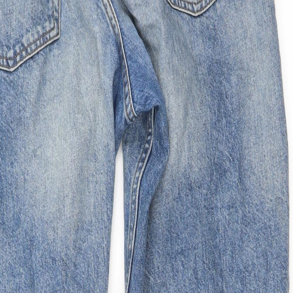 Preworn Womens Blue Straight Jeans Size 32 in L23 in