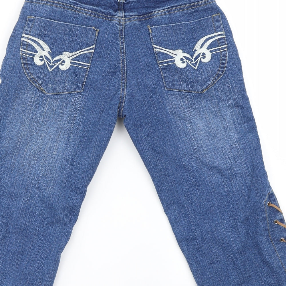 Preworn Womens Blue Straight Jeans Size 23 in L20 in
