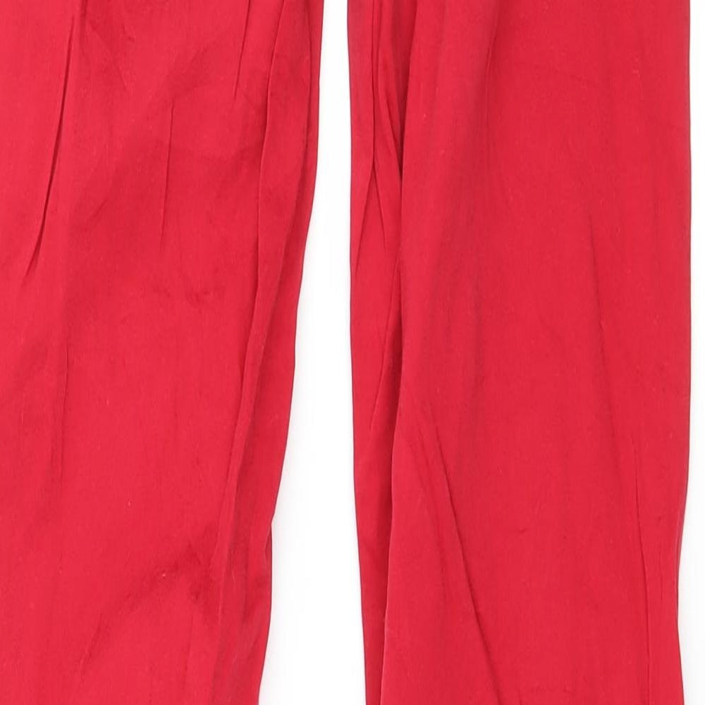 Place Du Jour Womens Red Denim Skinny Jeans Size S L29 in