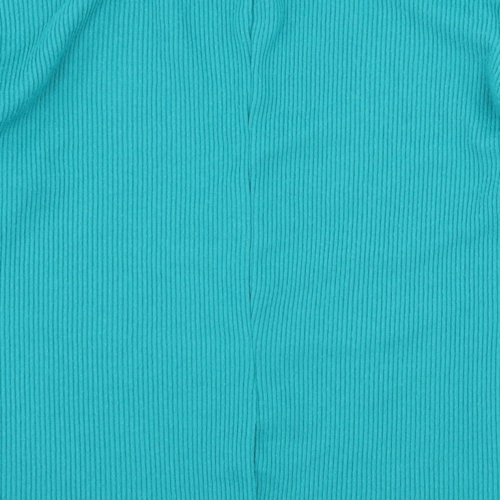 Papaya Womens Blue Knit Pullover Jumper Size 8 - Tie Detail