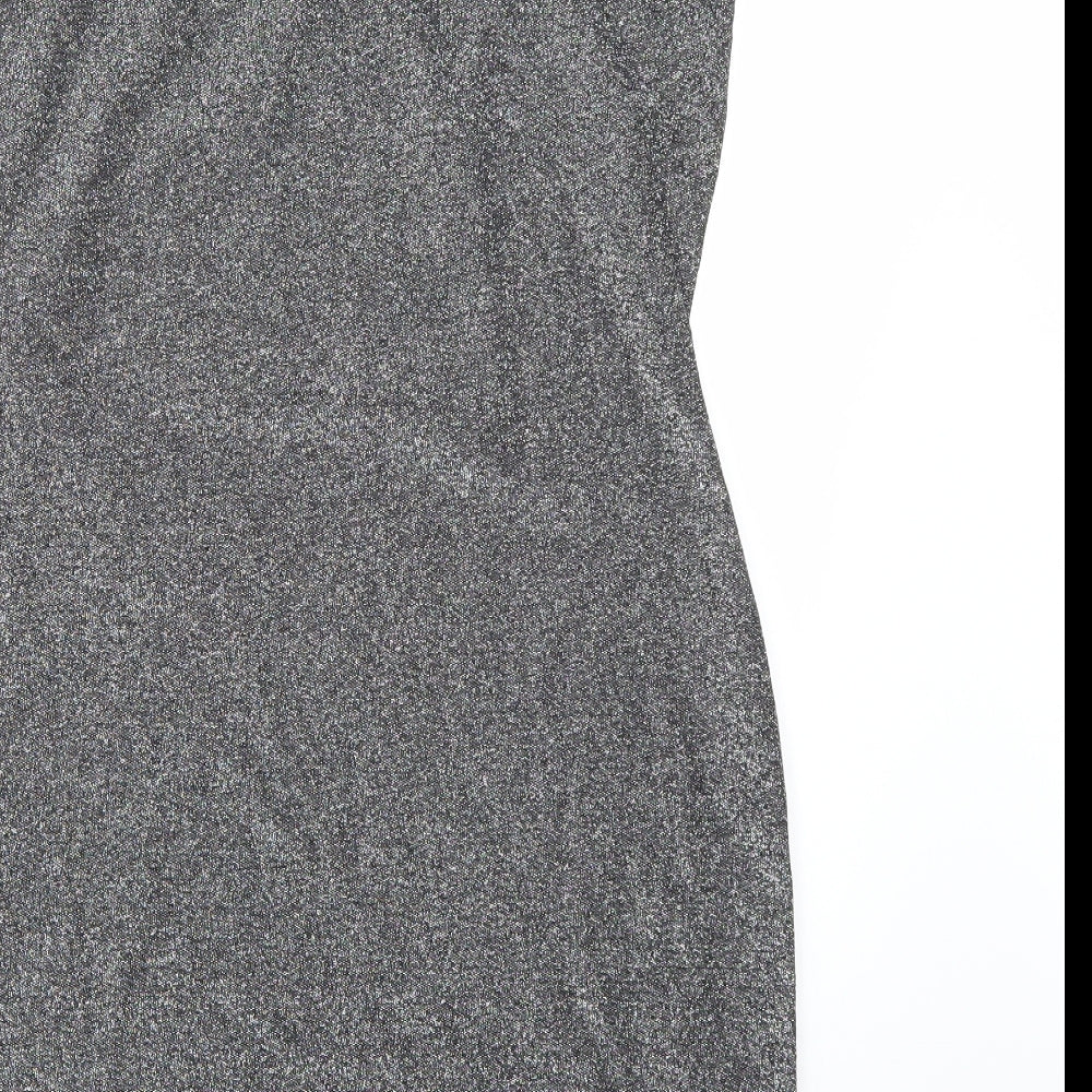 Collision Womens Silver A-Line Size 12