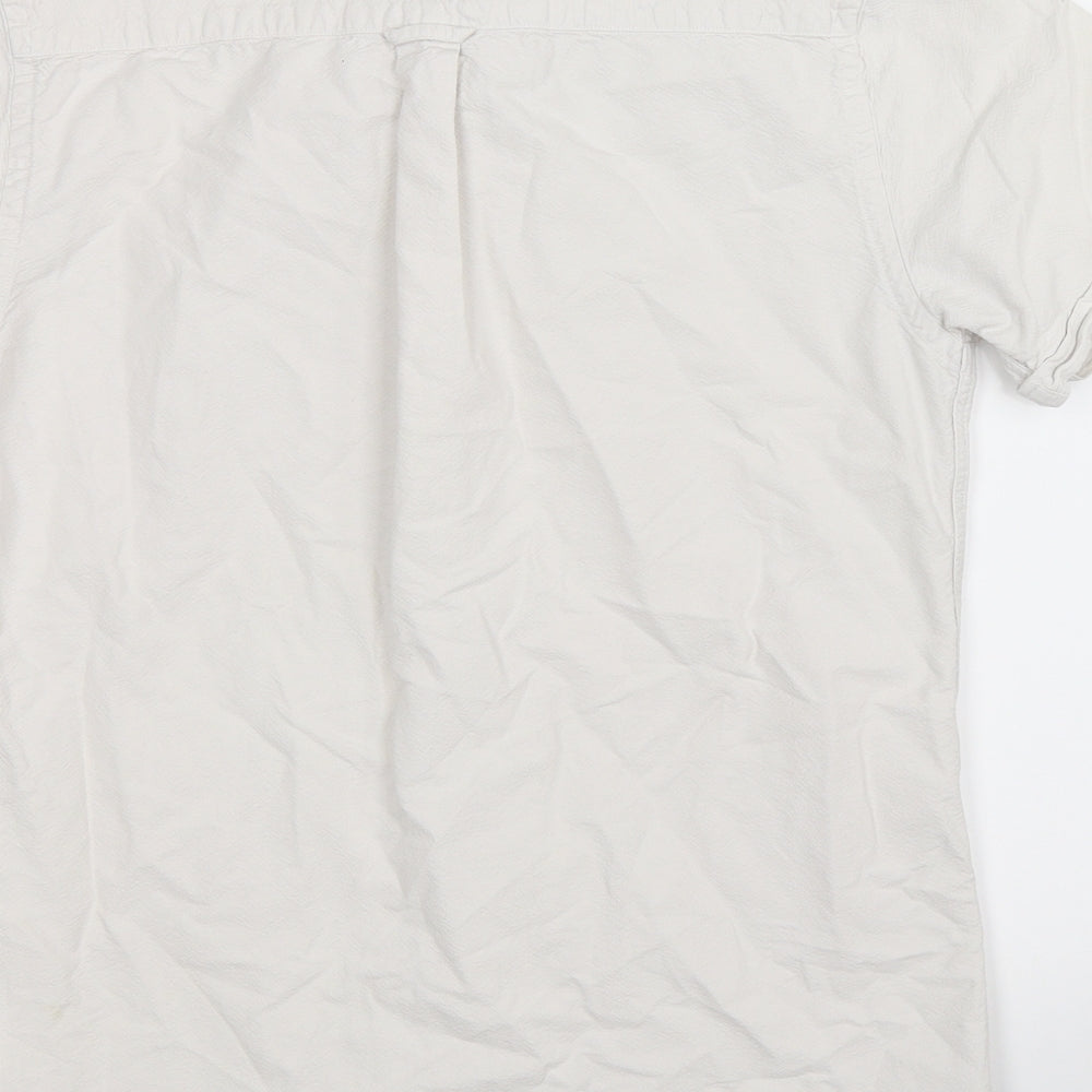 Avenue Mens White Button-Up Size S