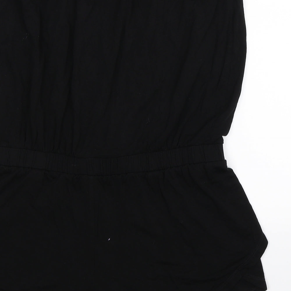 NEXT Womens Black Jumpsuit One-Piece Size 8 L3 in