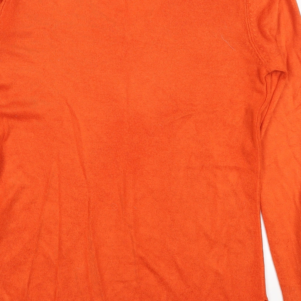 Primark Womens Orange Pullover Jumper Size XS