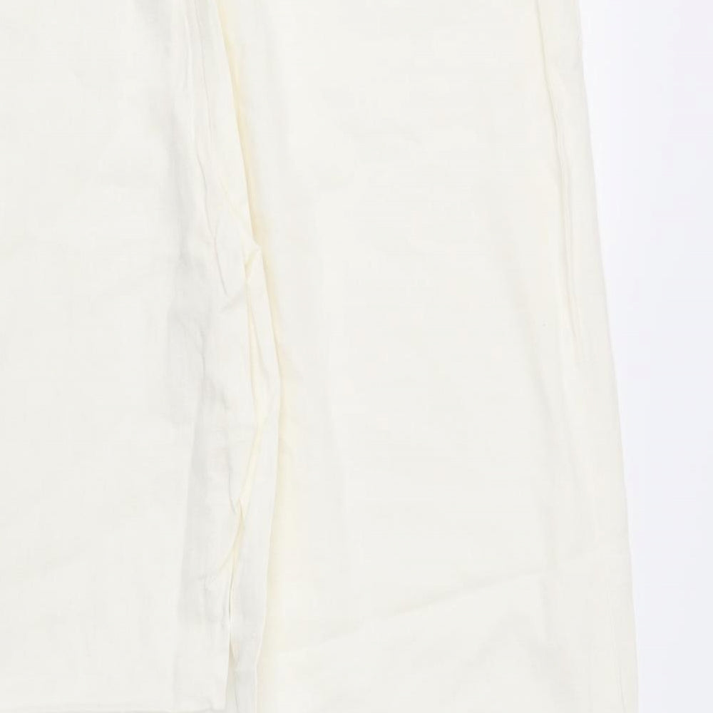 Debehams Womens White Trousers Size 16 L26 in