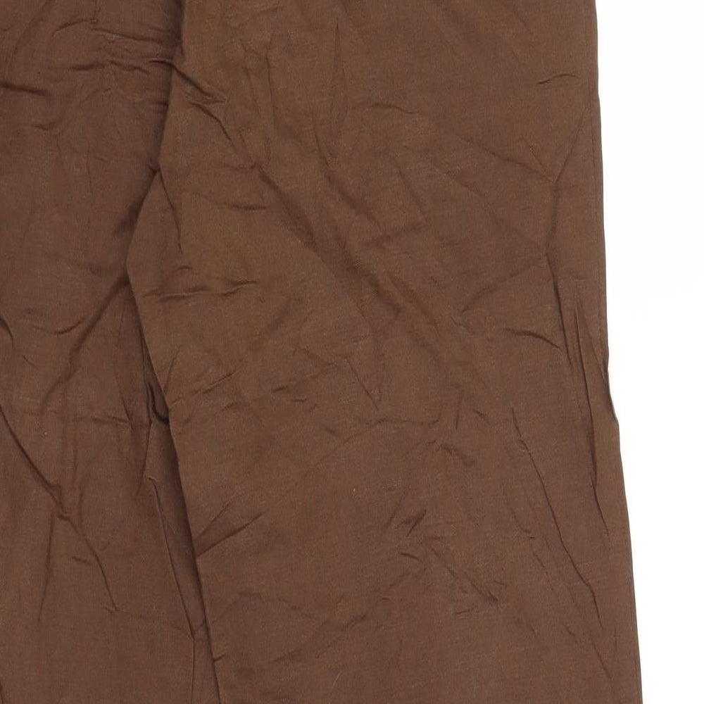 NOW ON Womens Brown Trousers Size 12 L31 in