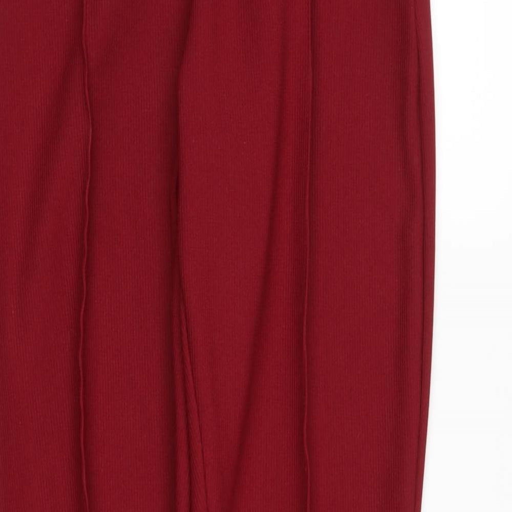 no brand Womens Red Trousers Size 10 L25 in