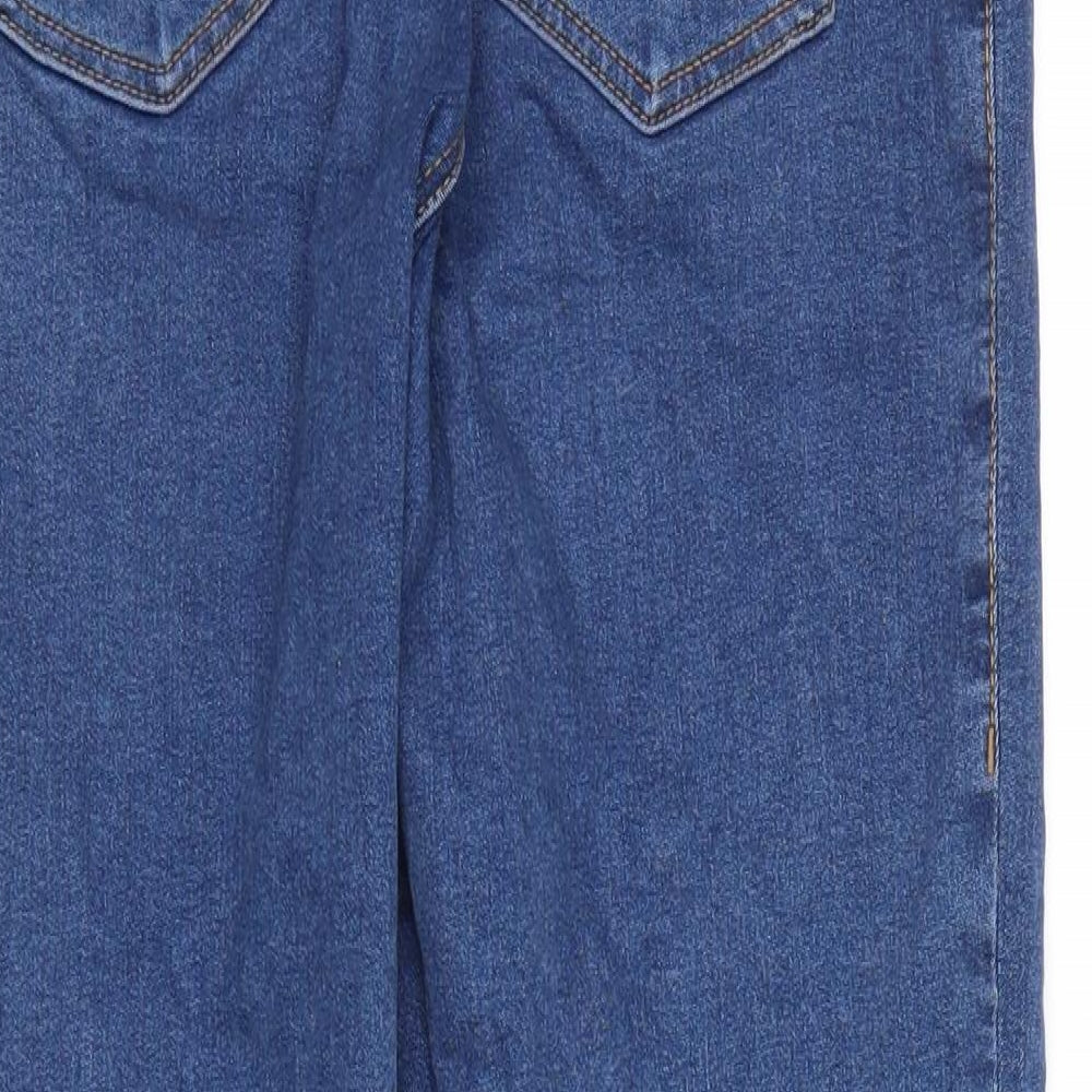 Topshop Mens Blue Denim Straight Jeans Size 28 in