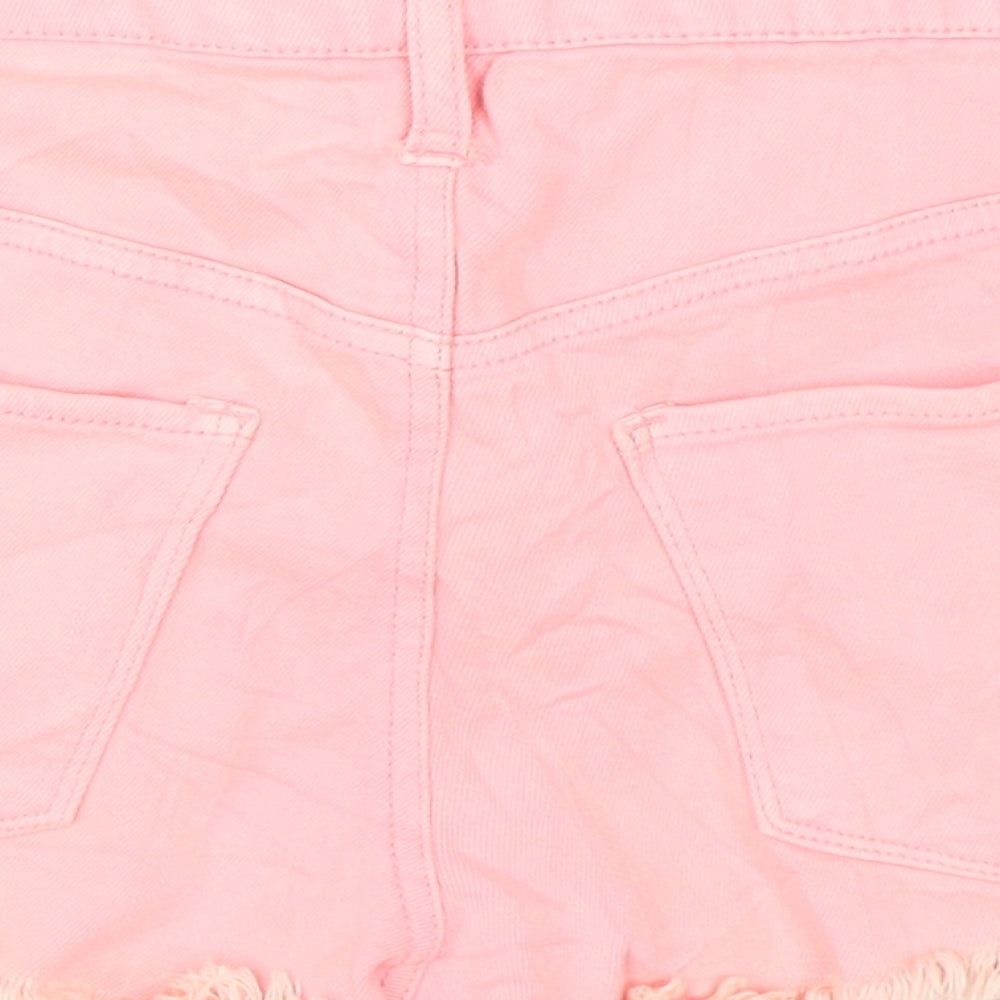 Preworn Womens Pink Hot Pants Shorts Size 26 in