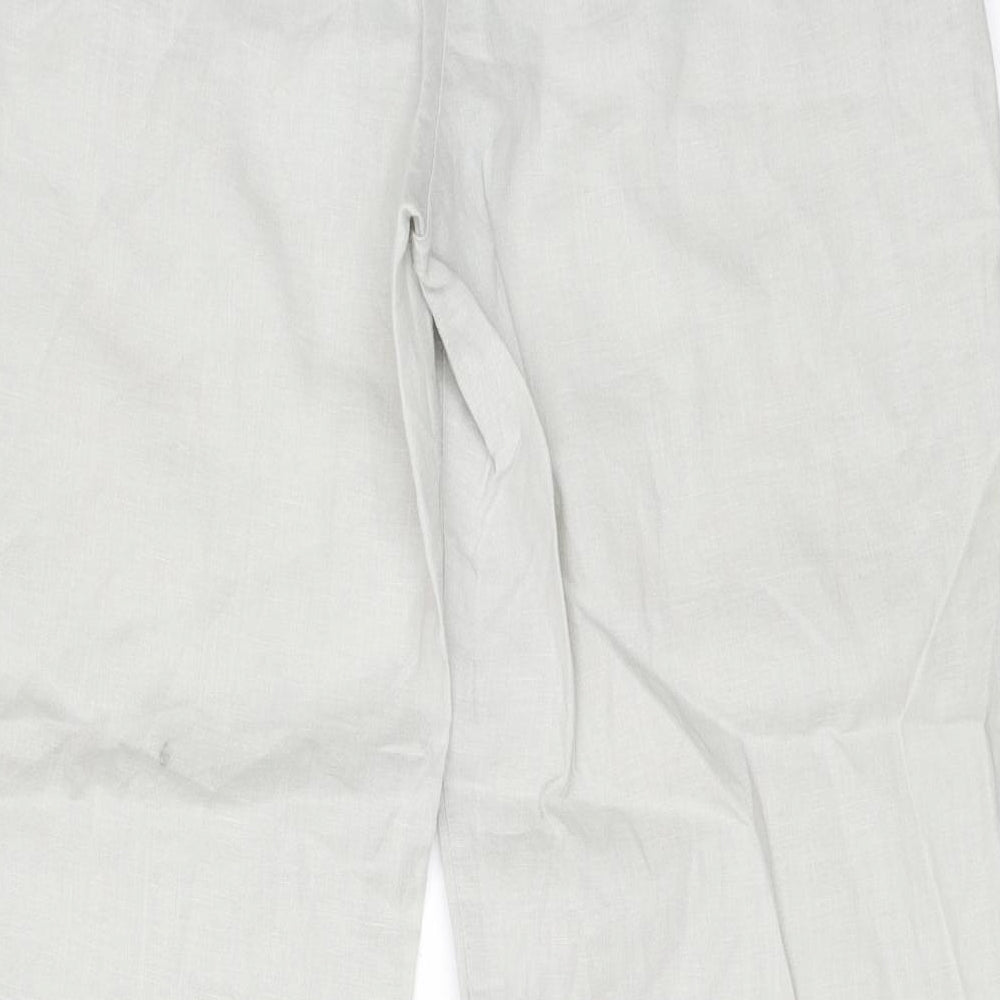 Brand and care label for Derby women’s grey trousers, size L, 29-inch leg