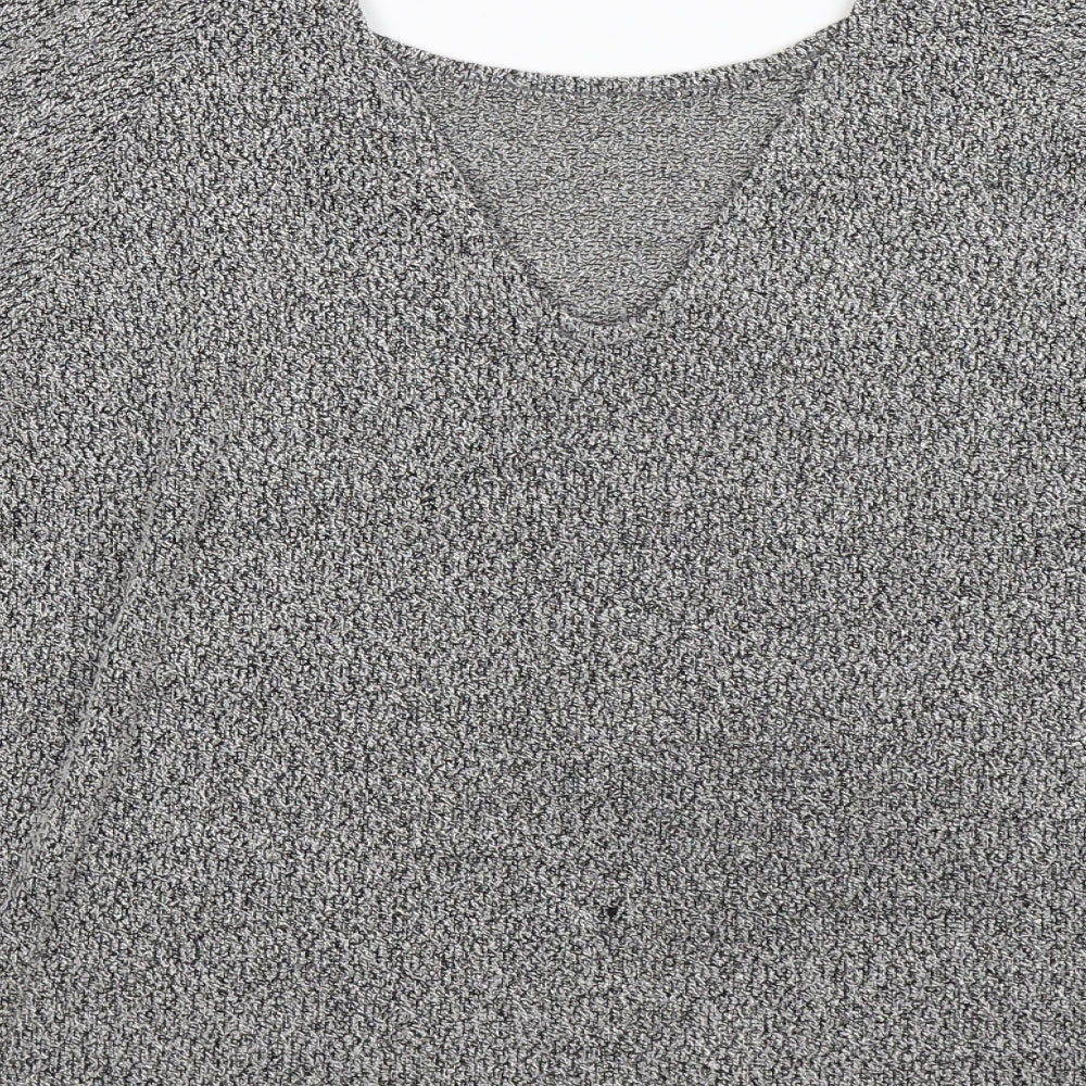 New Look Womens Grey Knit Pullover Jumper Size 10