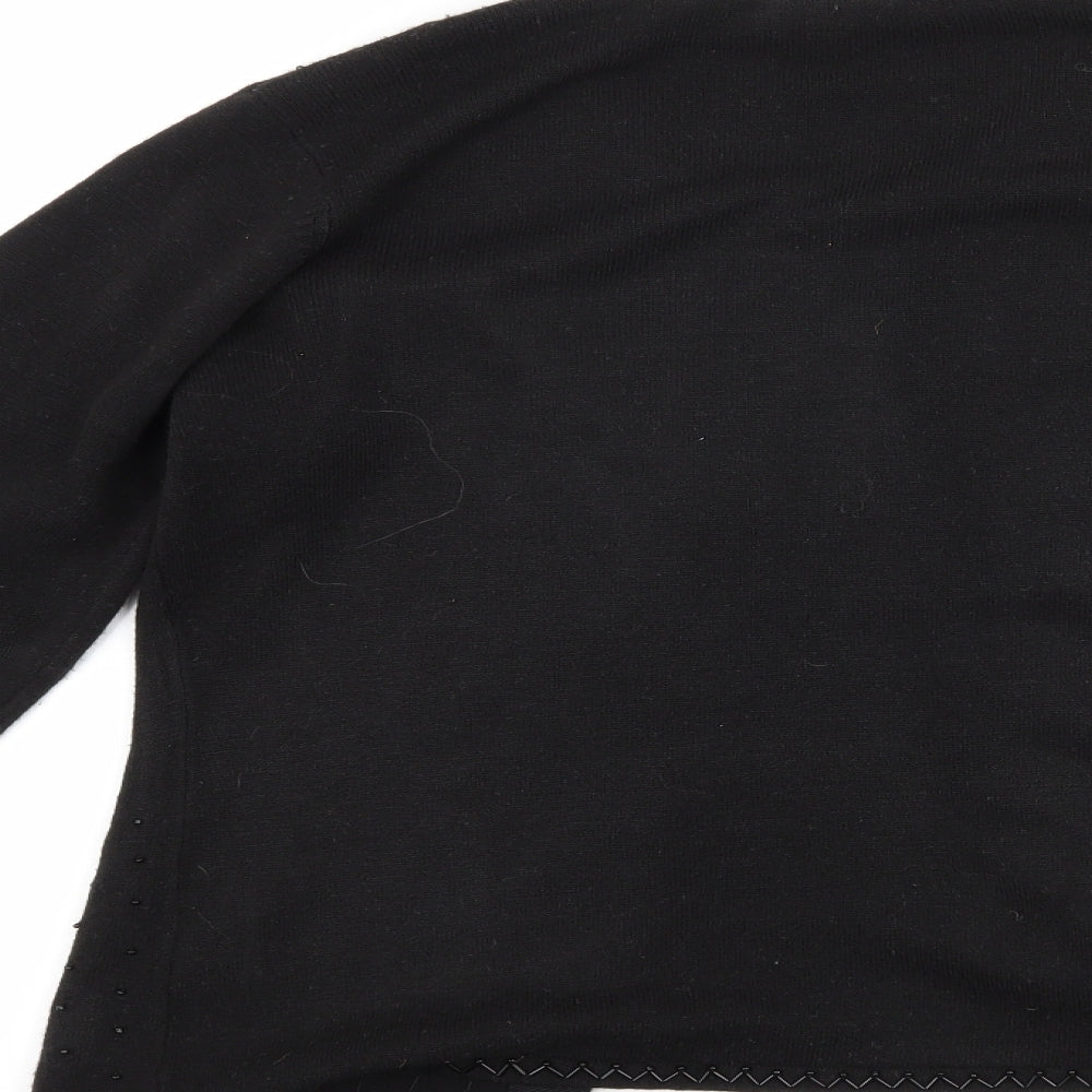 Classics Womens Black Cardigan Jumper Size S