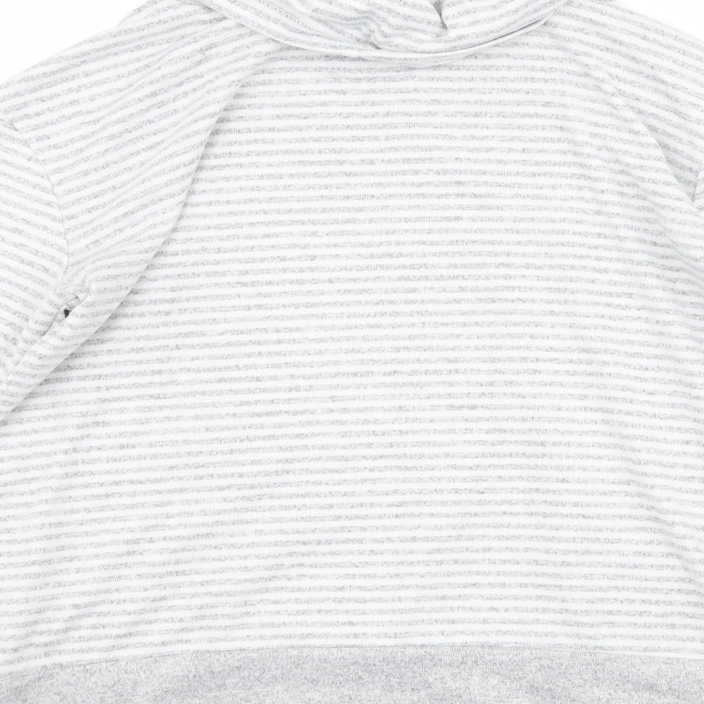 Primark Womens Grey Striped Pullover Sweatshirt Size XS - Lounge Wear