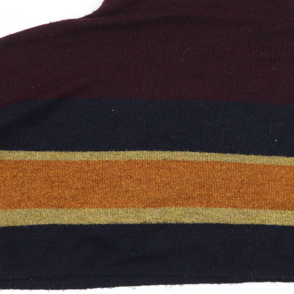 New Look Womens Blue Striped Pullover Jumper Size L