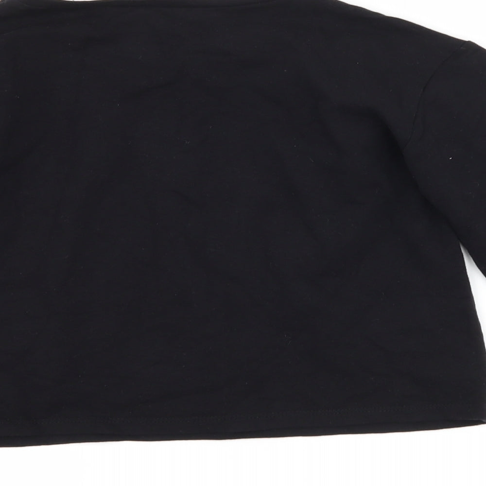 Very Girls Black Pullover Sweatshirt Size 11 Years - amour