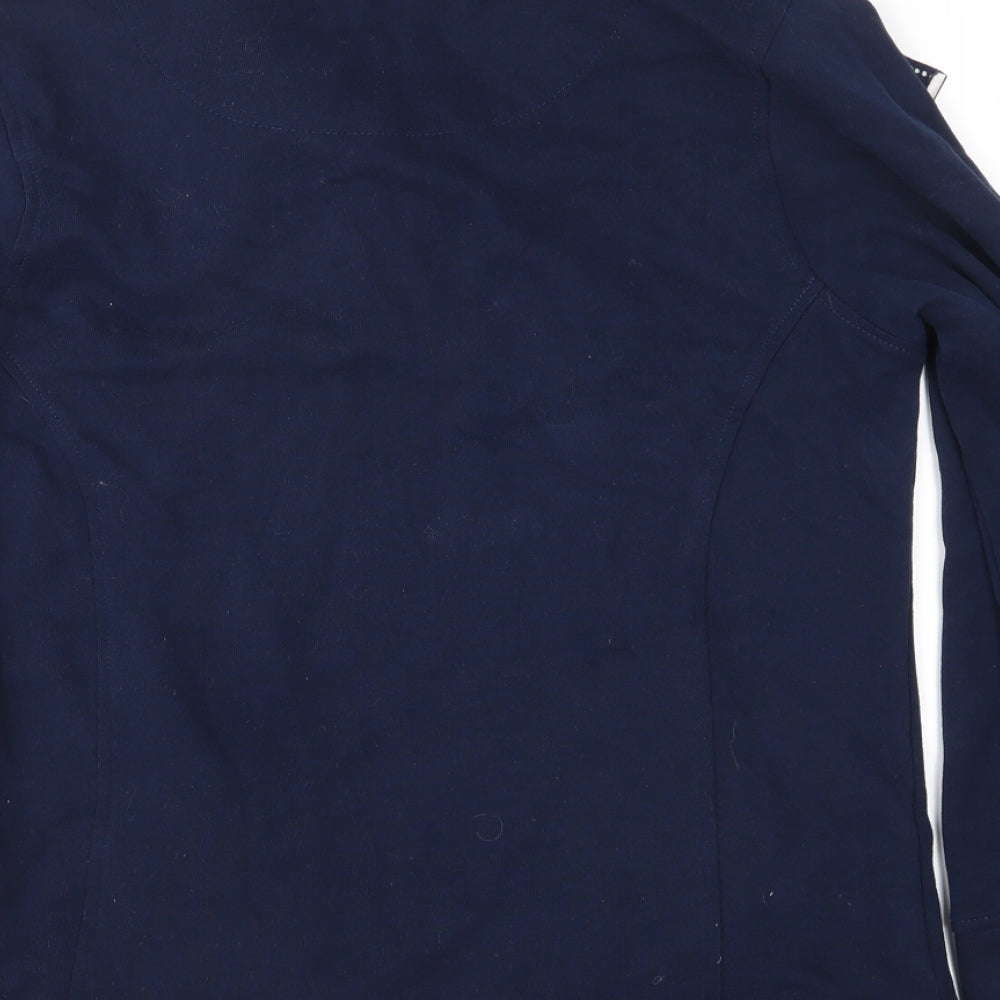 TU Womens Blue Jersey Jacket Size 8