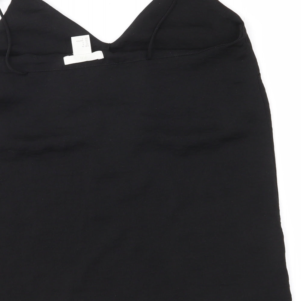H&M Womens Black Camisole Blouse Size 6