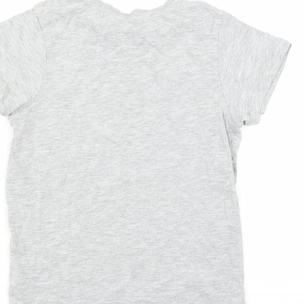 Matalan Boys Grey Basic T-Shirt Size 8 Years