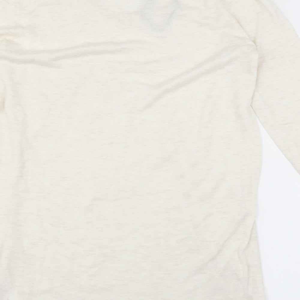 H&M Womens Ivory Pullover Jumper Size S