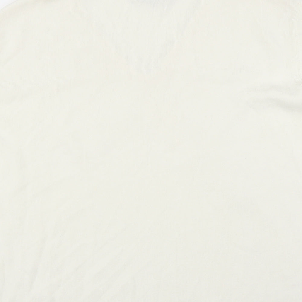 Sky Designs Womens White Basic Blouse Size L