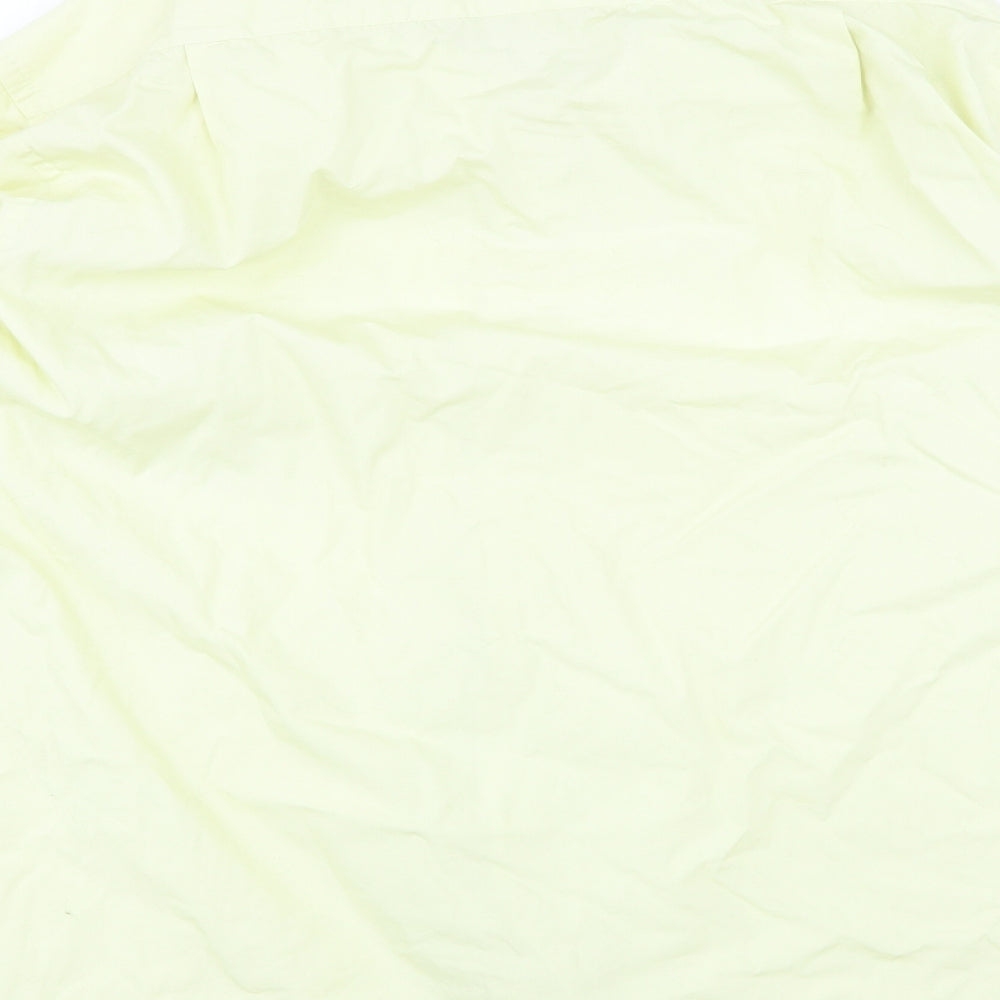 vincent pelle Mens Yellow Button-Up