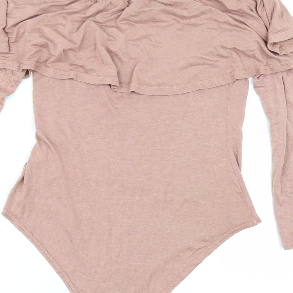 Select Womens Pink Bodysuit One-Piece Size 10