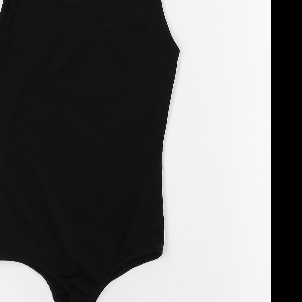 PRETTYLITTLETHING Womens Black Basic Tank Size 6