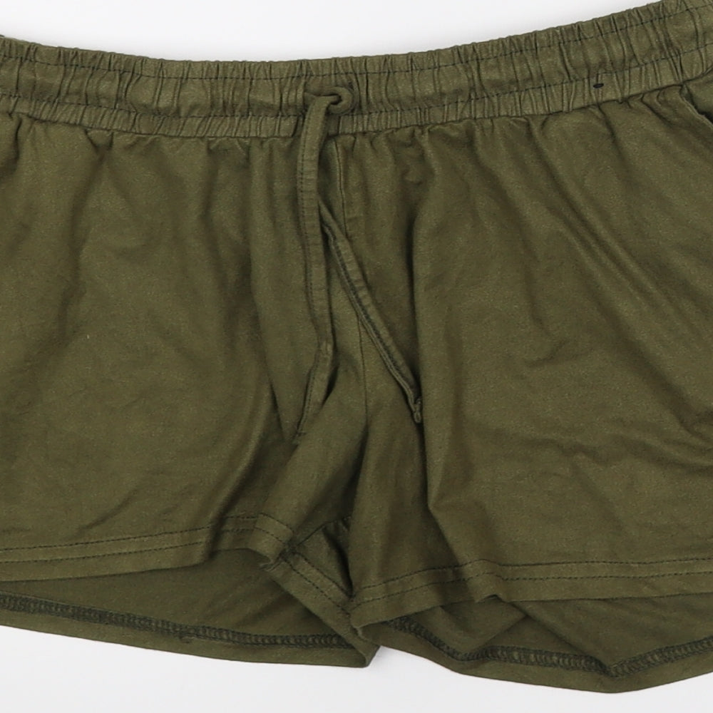Atmosphere Womens Green Paperbag Shorts Size 10