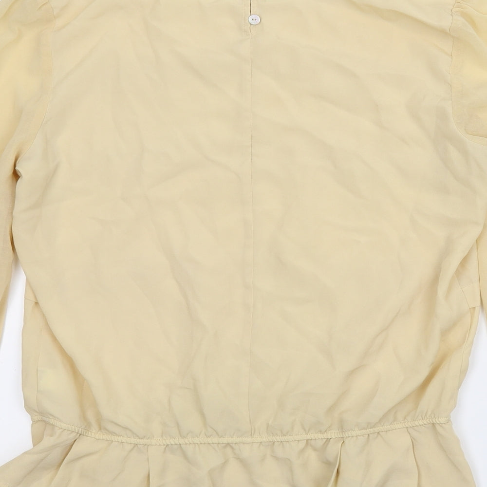 NEXT Womens Beige Basic Blouse Size 12