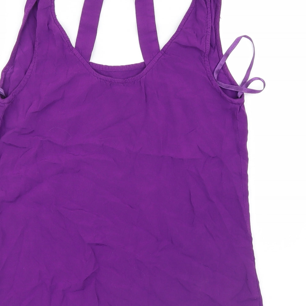 New Look Womens Purple Basic Tank Size 8
