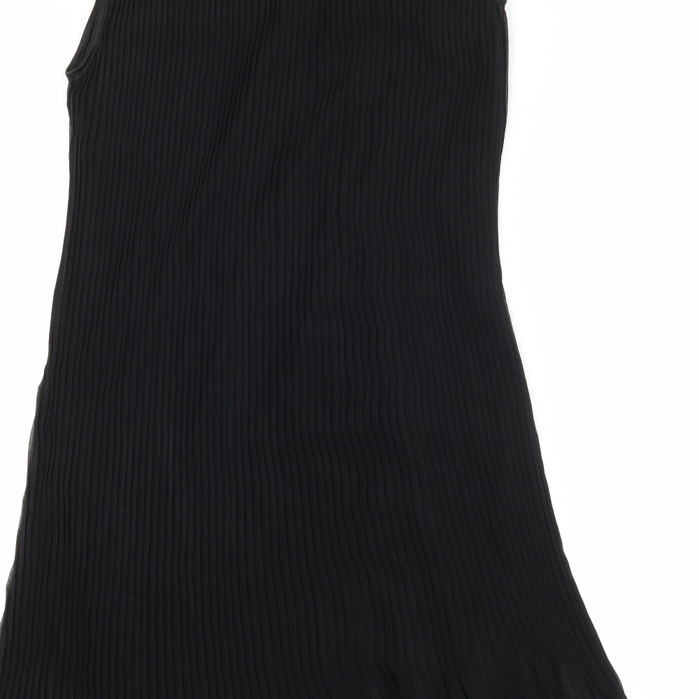 Sublims Womens Black A-Line Size M - Pleated